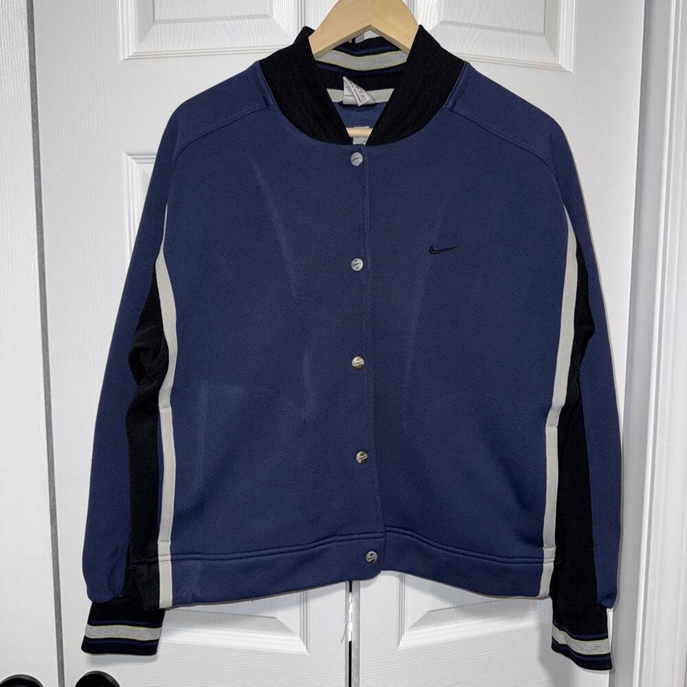 Vintage 1990s snap bomber track jacket size kids XL but fits Adult Small